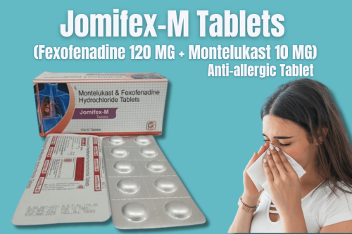 Jomifex-M Tablets (Fexofenadine 120 MG + Montelukast 10 MG)